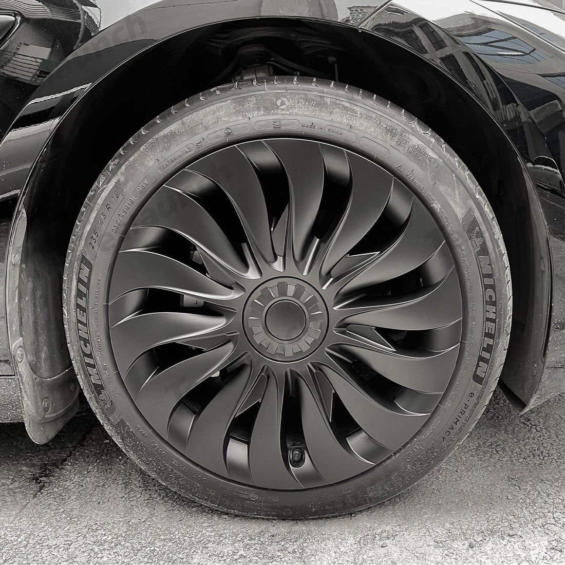 Storm Style Full Cover Wheel Hubcap For Tesla 2024 Model 3 Highland 18 - inch Wheels (4PCS) - acetesla