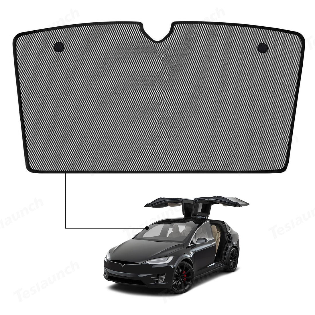 Sunroof Sunshade (Front Sun Visor) for Tesla Model X (2021 - 2024) Accessories - acetesla
