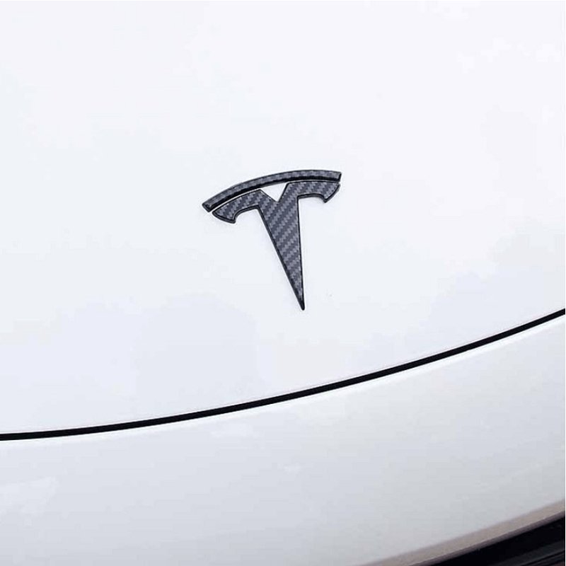 "T" Emblem for Tesla Model 3 / Y Front & Rear Trunk & Steering Wheel（3pcs) - acetesla