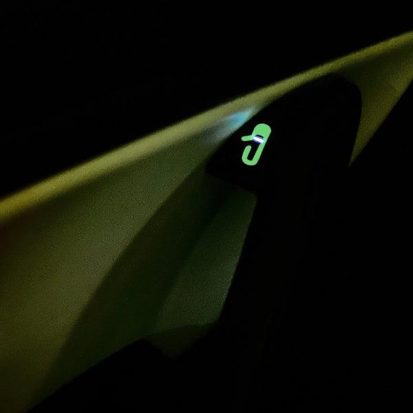 Tesla Model3/Y Unlock Door Switch Decals - Night Glowing Or White (2017 - 2023) - acetesla