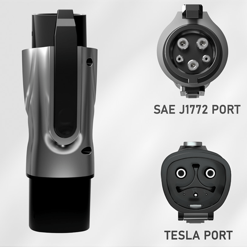 Tesla SAE J1772 To NACS Charging Adapter – For Model Y, X, 3, Cybertruck (40A, 240V, 10kW)