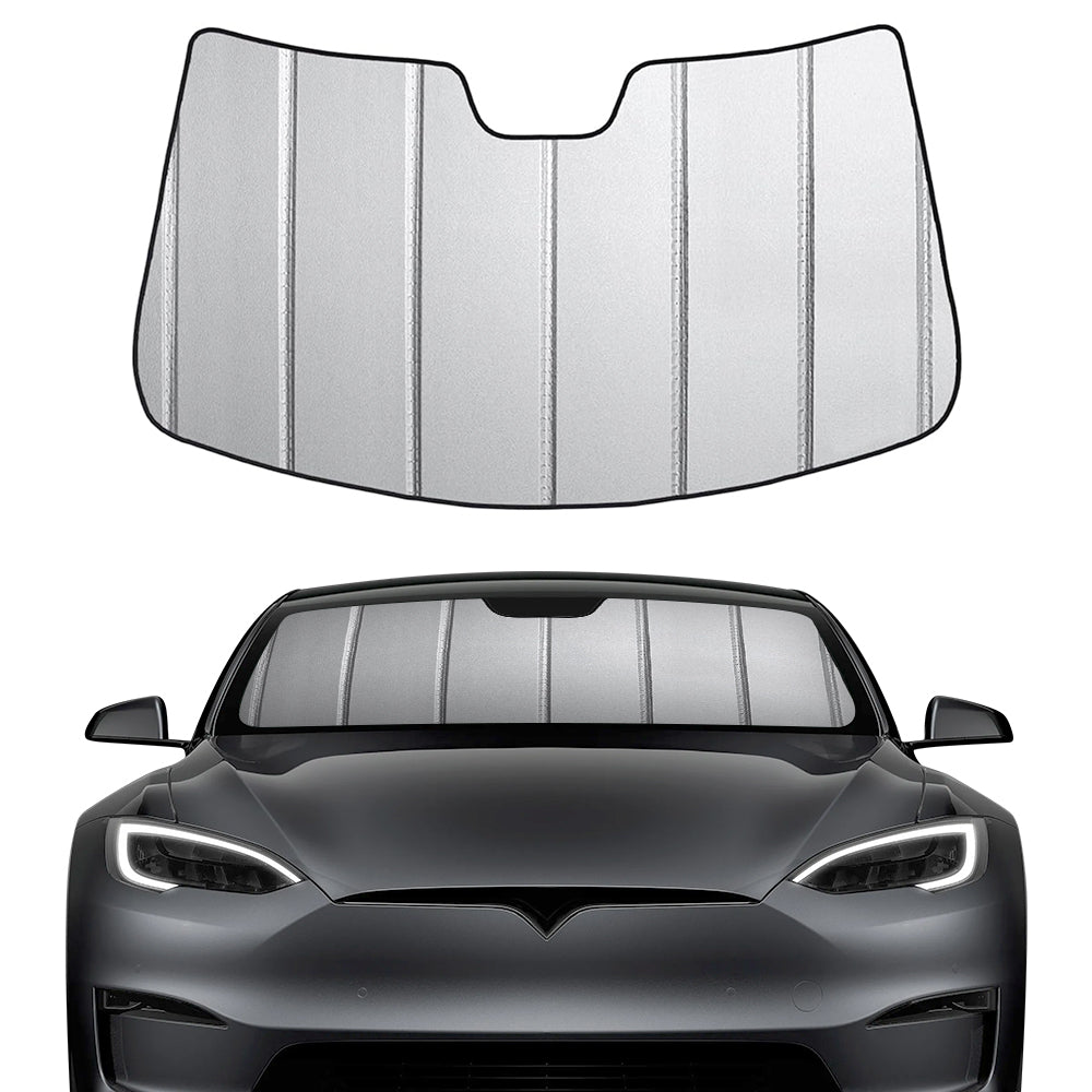 Thickened Foldable Windshield Sunshade Sun Visor for Tesla Model S - acetesla