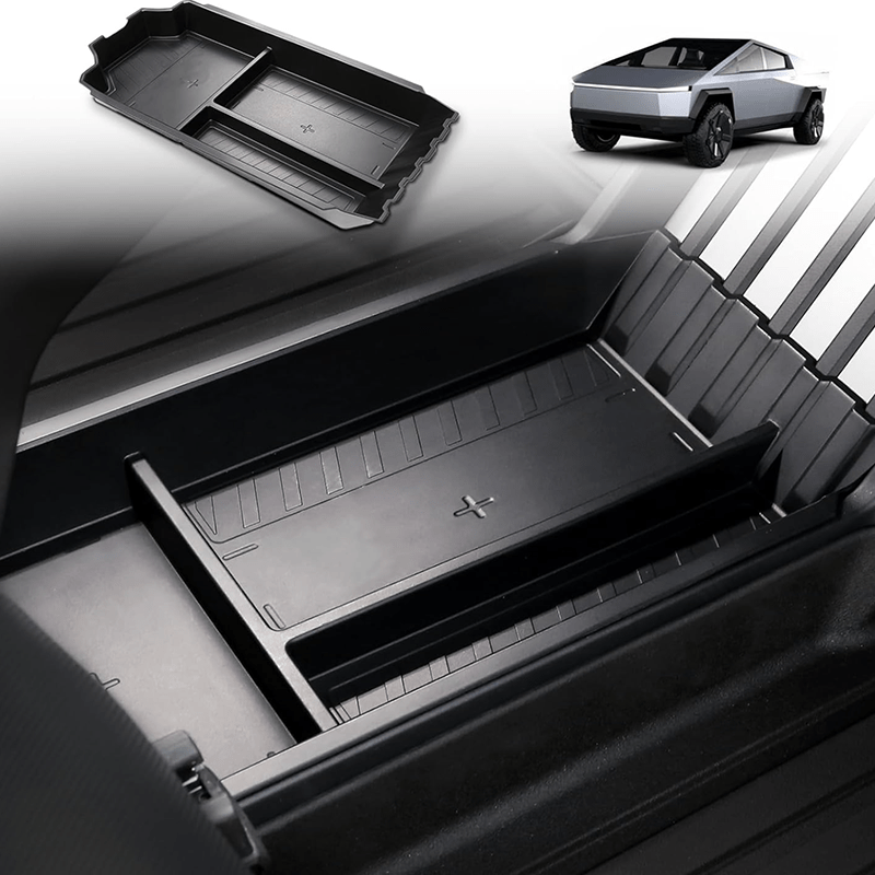TPE Center Console Lower Tray Organizer for Cybertruck - acetesla