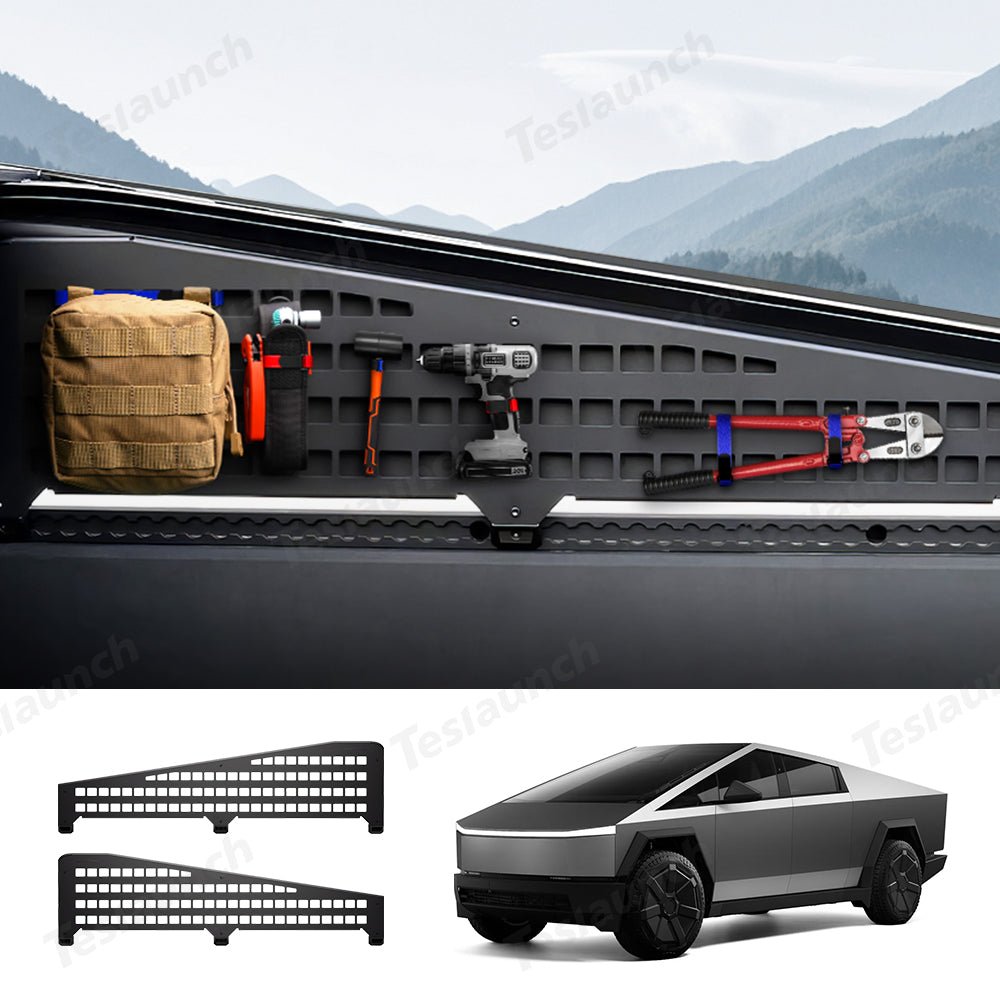 Truck Bed L - Track Molle Panels for Tesla Cybertruck - acetesla