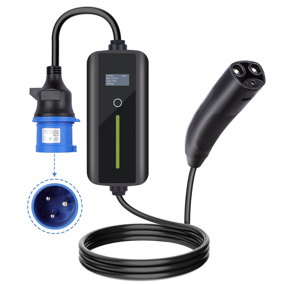TSL 7KW 32A Car Charger EU Standard Power Supply - acetesla