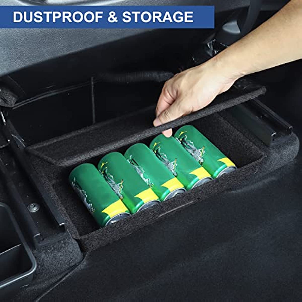 Snapklik.co : RAZOVEYI Underseat Storage Box For Tesla Y & X 2024 2023 2022 2021 Driver