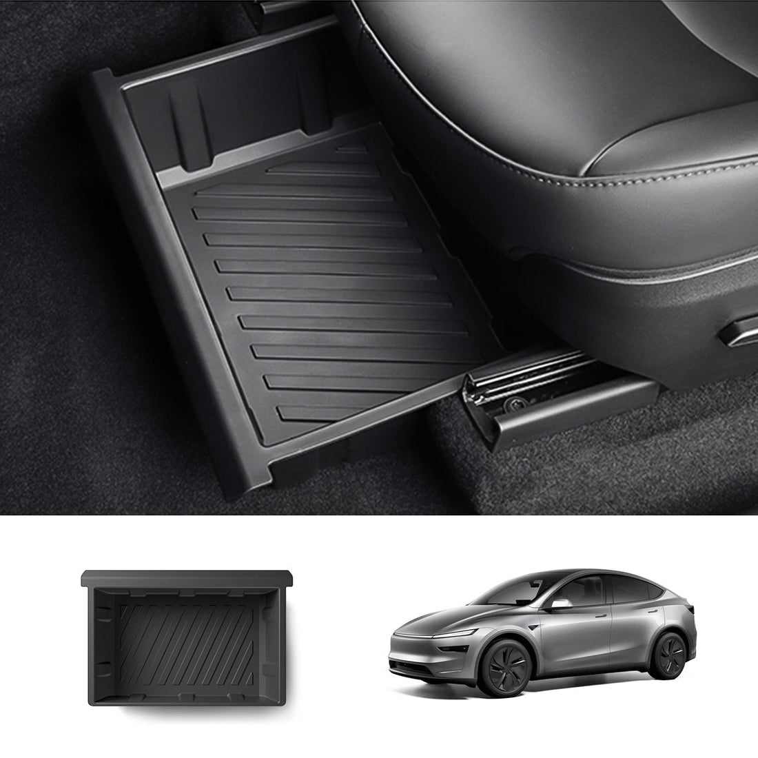 Under - Seat Storage Organizer for Tesla Model Y Juniper 2025+ - acetesla