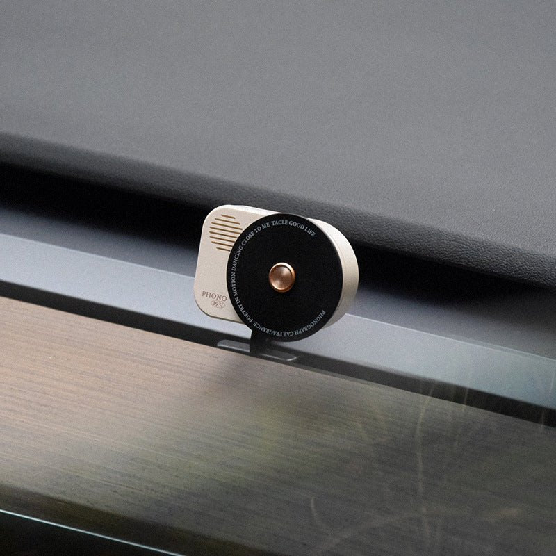 Vintage Record Player Style Aromatherapy for Tesla Model 3/Y with Built - in Fragrances - acetesla