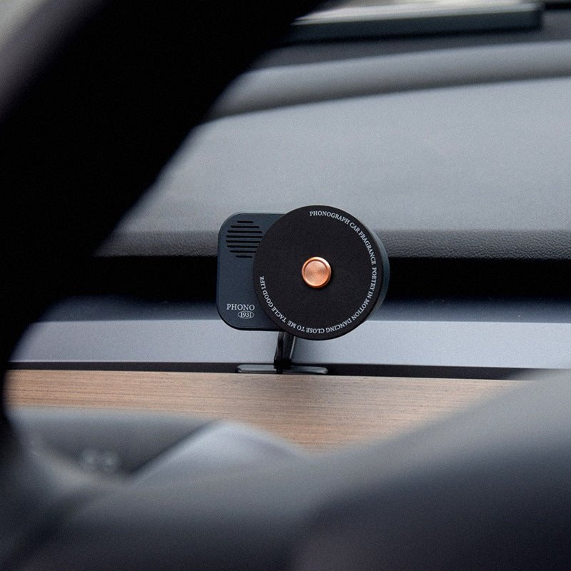 Vintage Record Player Style Aromatherapy for Tesla Model 3/Y with Built - in Fragrances - acetesla