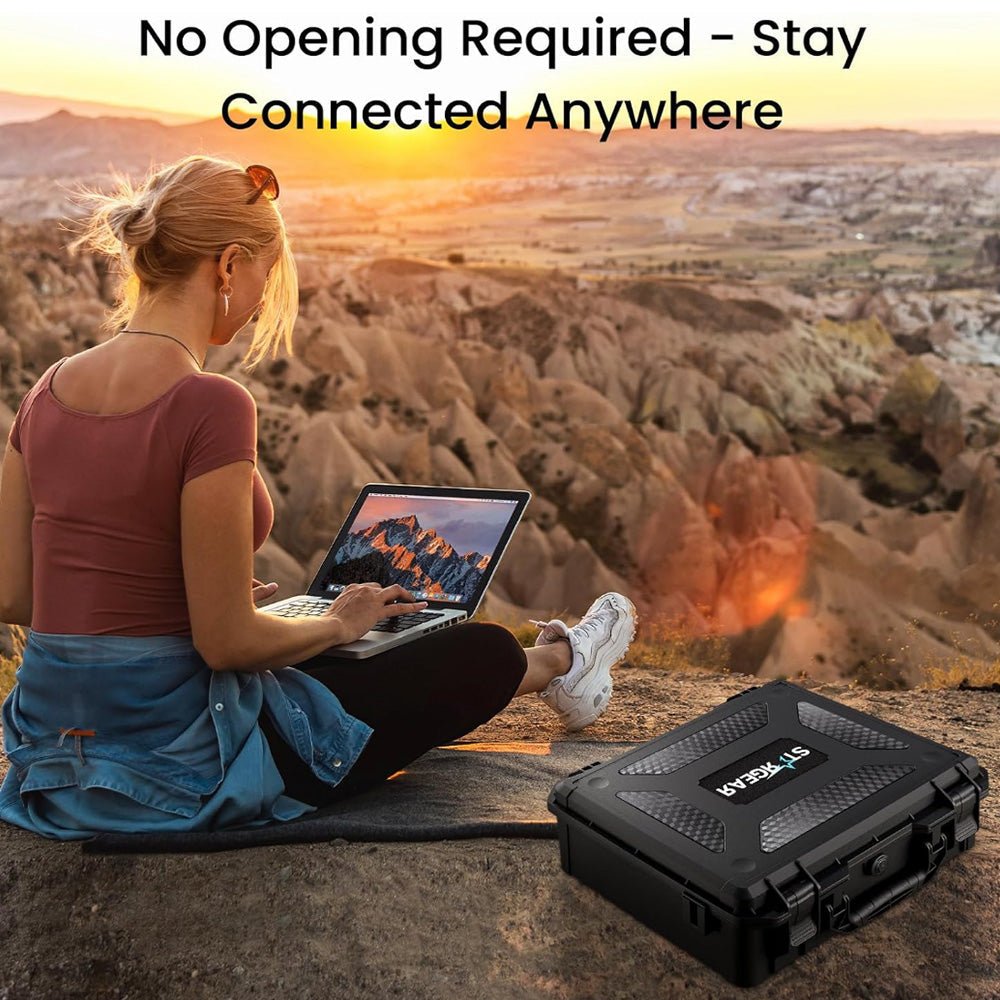 Waterproof Hard Carrying Case for Starlink Mini Kit and Accessories - acetesla