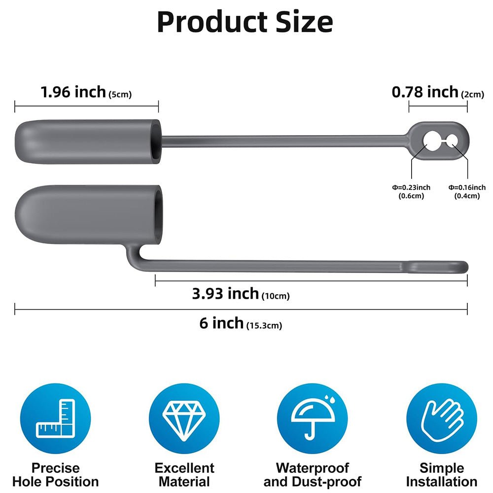 Waterproof Silicone Cable End Caps for Starlink Gen 3/Gen 2 (2 Pcs) - acetesla