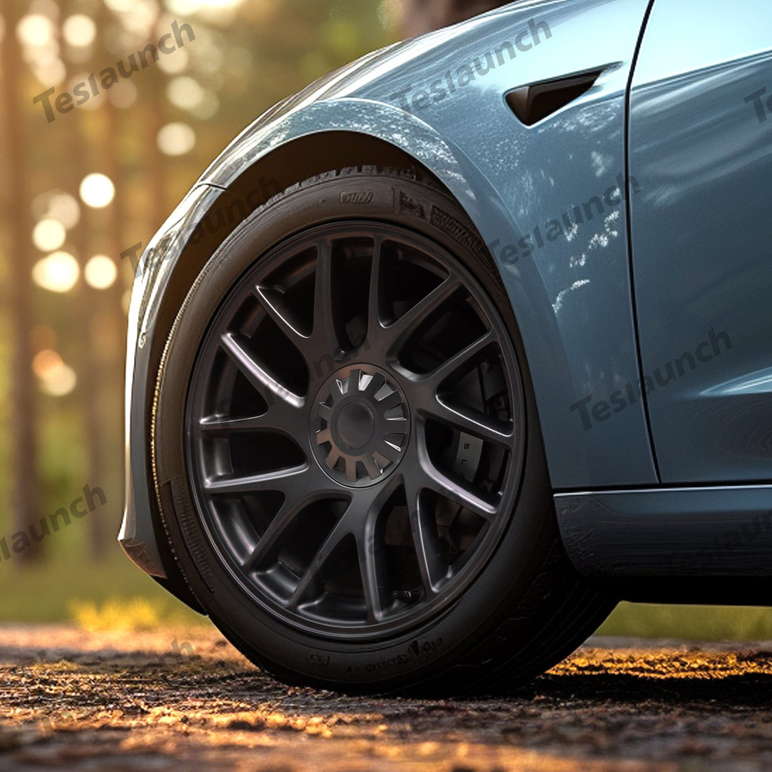 Wheel Hub Caps Center Cover for 2024+ Model 3 Highland 18 Inch Photon Wheel (4 PCS) - acetesla