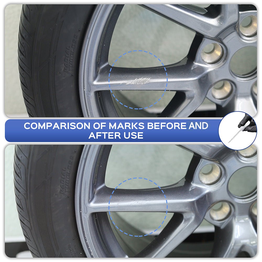 Wheel Rim Touch Up Paint Kit for Tesla Model 3/Y/S/X - DIY Curb Rash Repair with Color - Matched Paint - acetesla